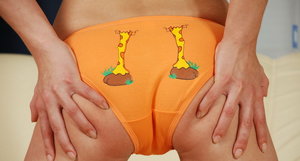 18 year old girl Nicole Ray showing off her tits and twat on golf course